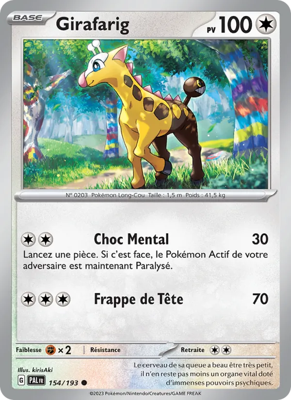 Girafarig (Évolutions à Paldea #154/193)