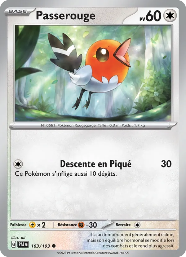 Passerouge (Évolutions à Paldea #163/193)