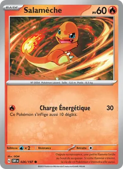 Salamèche (Flammes Obsidiennes #026/197)