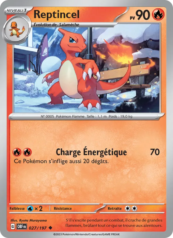 Reptincel (Flammes Obsidiennes #027/197)