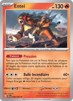 Entei (Flammes Obsidiennes #030/197)