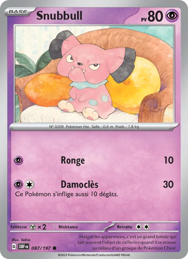 Snubbull (Flammes Obsidiennes #087/197)