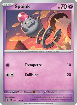 Spoink (Flammes Obsidiennes #090/197)