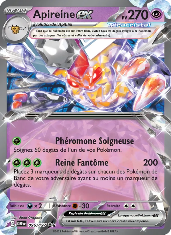 Apireine-ex (Flammes Obsidiennes #096/197)
