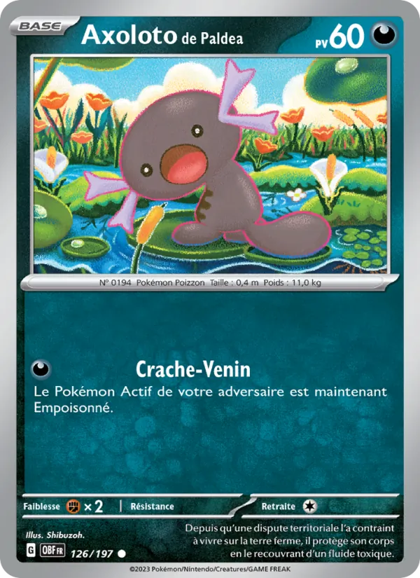 Axoloto de Paldea (Flammes Obsidiennes #126/197)