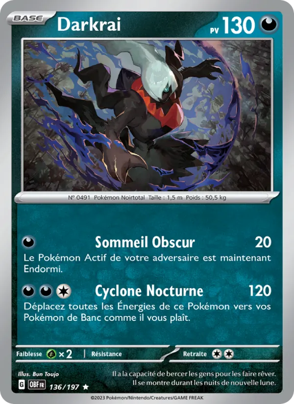 Darkrai (Flammes Obsidiennes #136/197)
