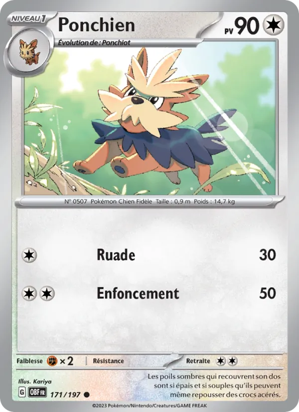 Ponchien (Flammes Obsidiennes #171/197)