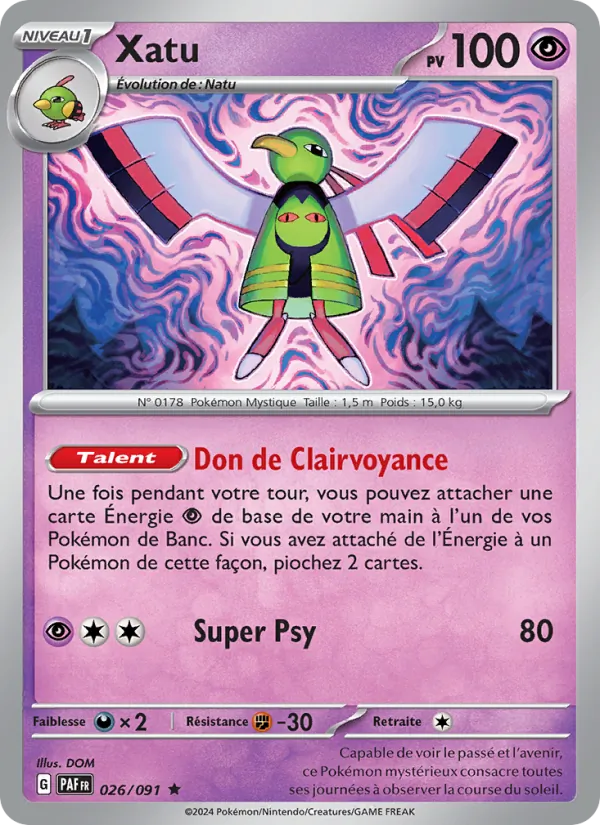 Xatu (Destinées de Paldea #026/91)