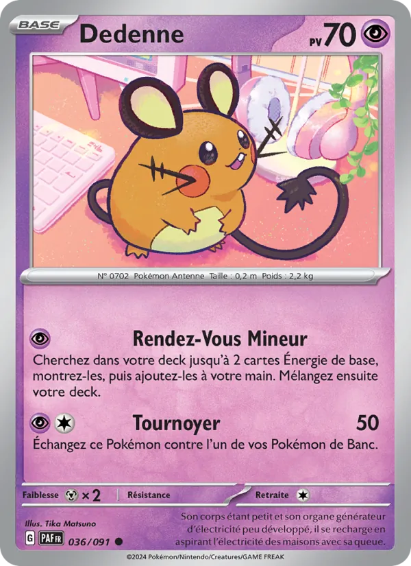 Dedenne (Destinées de Paldea #036/91)