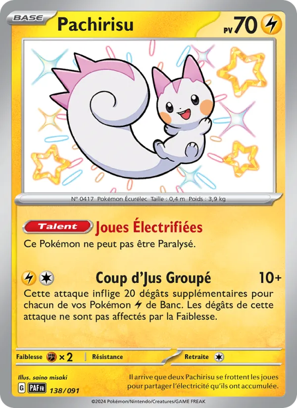 Pachirisu (Destinées de Paldea #138/91)