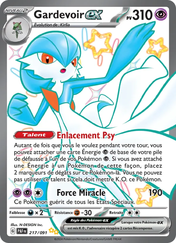 Gardevoir-ex (Destinées de Paldea #217/91)
