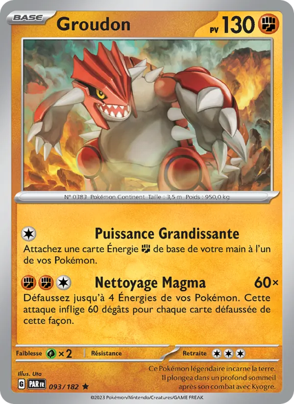 Groudon (Faille Paradoxe #093/182)