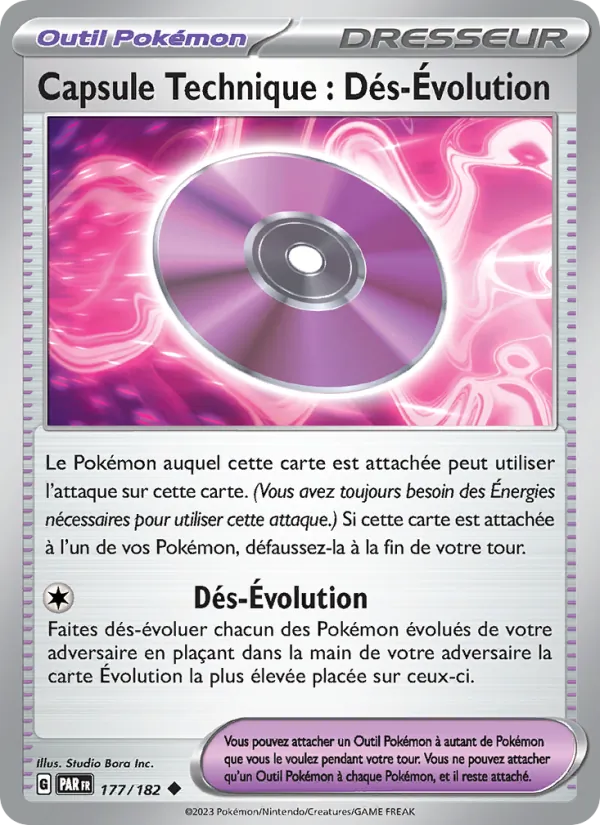 Capsule Technique : Dés-Évolution (Paradox Rift #177/182)
