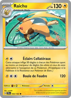 Raichu (Forces Temporelles #052/162)