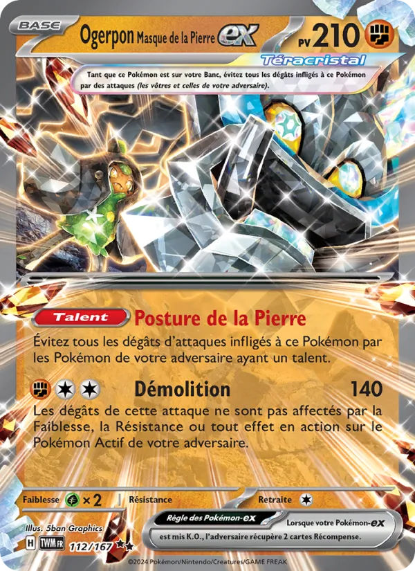 Ogerpon Masque de la Pierre-ex (Mascarade Crépusculaire #112/167)