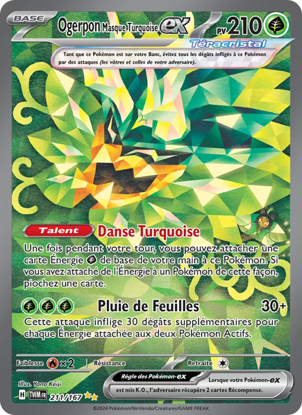 Ogerpon Masque Turquoise-ex (Mascarade Crépusculaire #211/167)