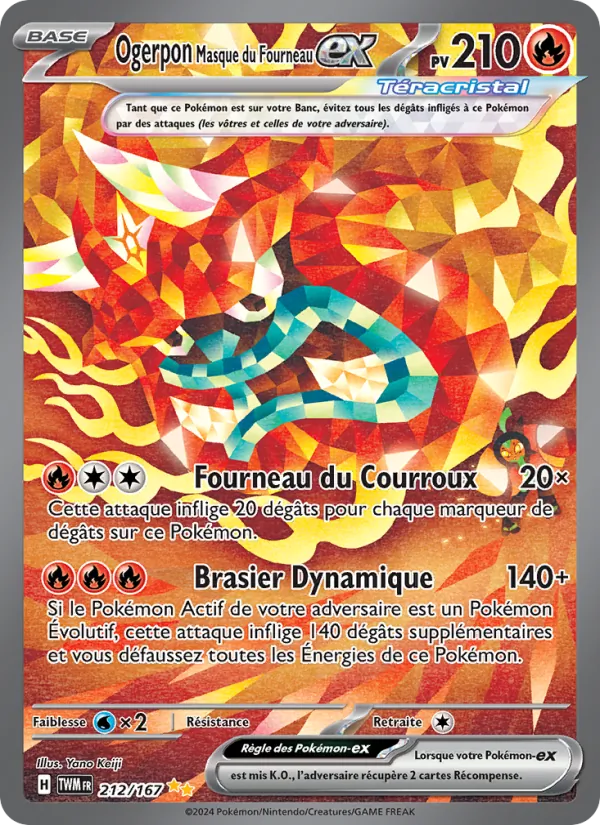 Ogerpon Masque du Fourneau-ex (Mascarade Crépusculaire #212/167)