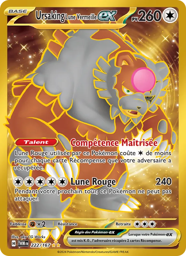 Ursaking Lune Vermeille-ex (Mascarade Crépusculaire #222/167)