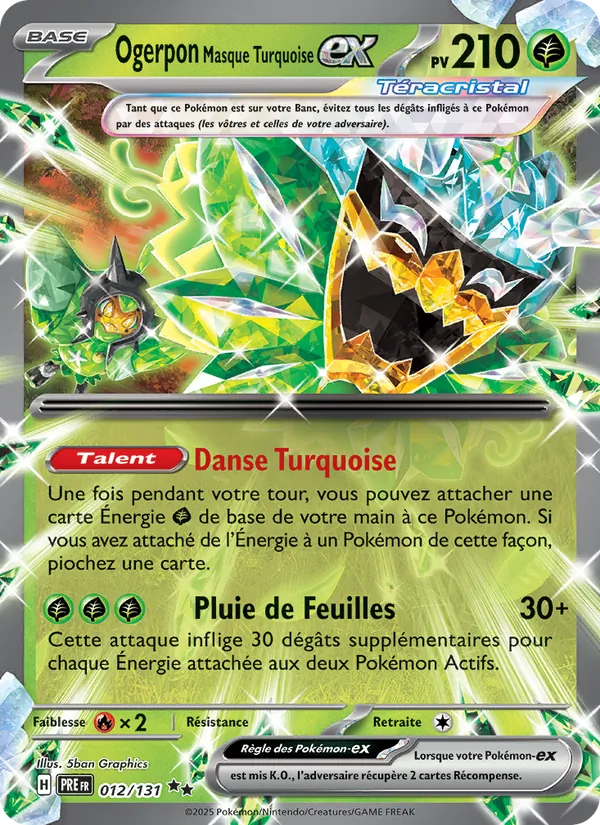 Ogerpon Masque Turquoise-ex (Prismatic Evolutions #012/131)