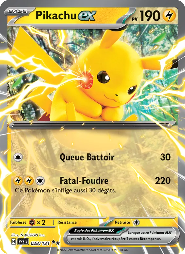 Pikachu-ex (Prismatic Evolutions #028/131)