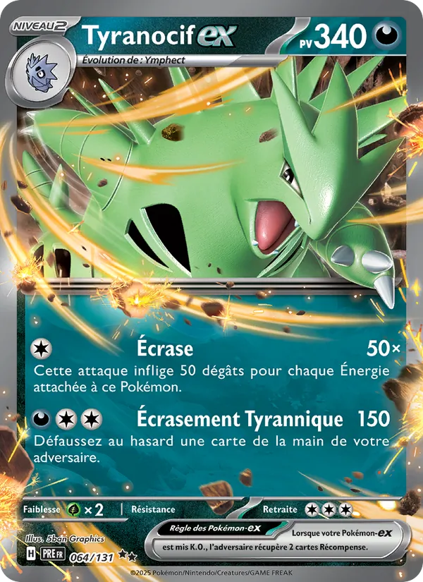 Tyranocif-ex (Évolutions Prismatiques #064/131)