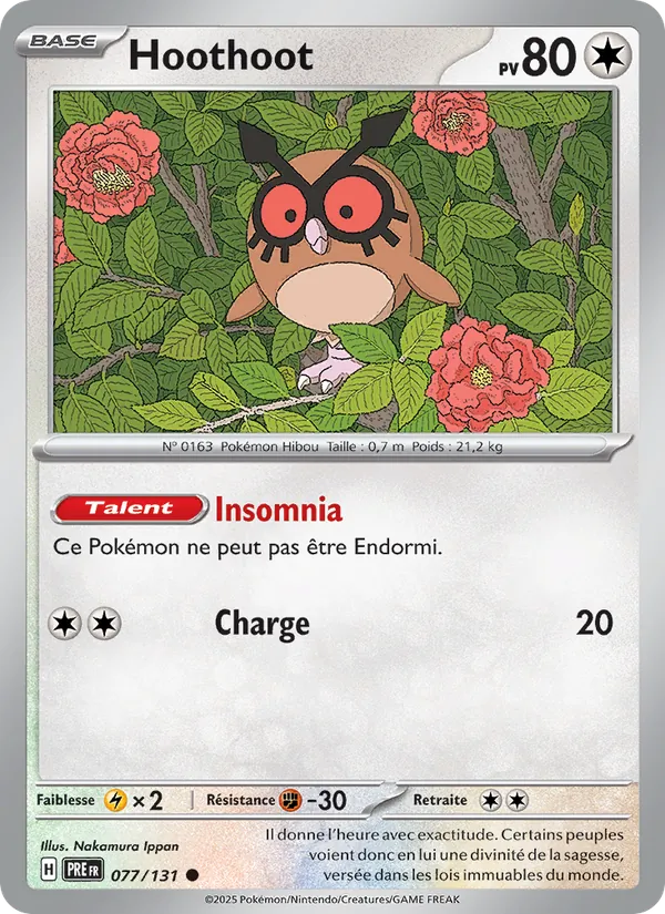 Hoothoot (Évolutions Prismatiques #077/131)