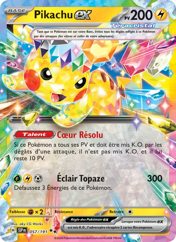 Pikachu-ex (Surging Sparks #057/191)