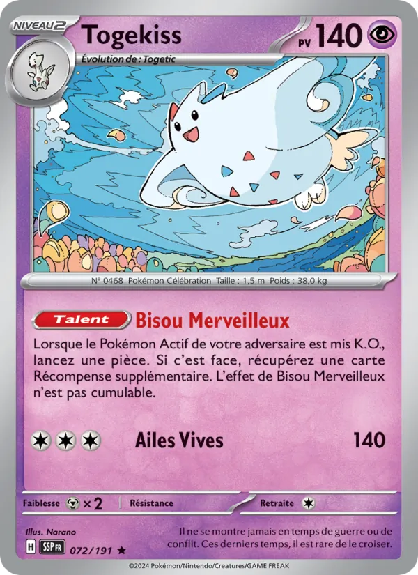Togekiss (Étincelles Déferlantes #072/191)