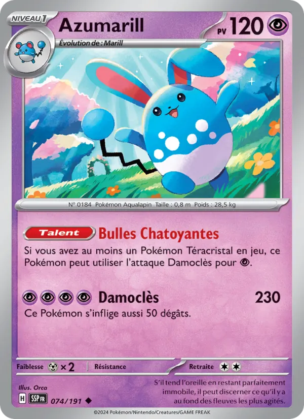 Azumarill (Étincelles Déferlantes #074/191)