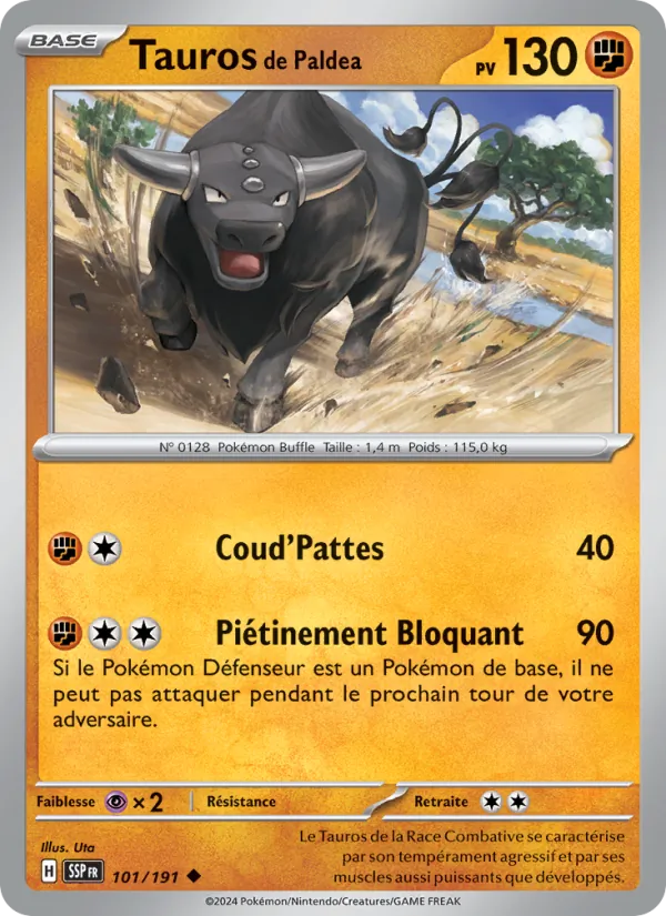 Tauros de Paldea (Étincelles Déferlantes #101/191)