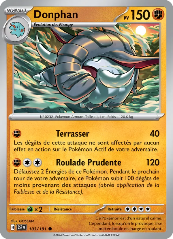 Donphan (Étincelles Déferlantes #103/191)