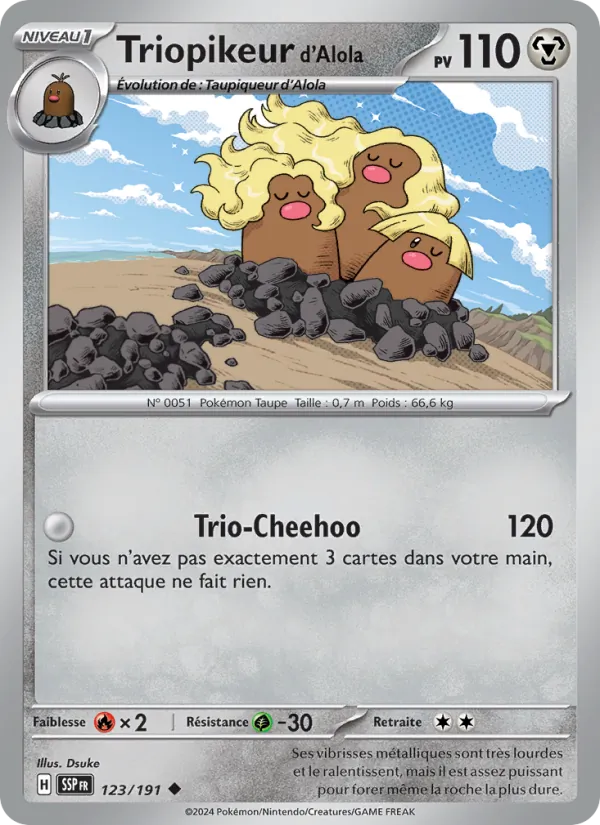 Triopikeur d'Alola (Étincelles Déferlantes #123/191)