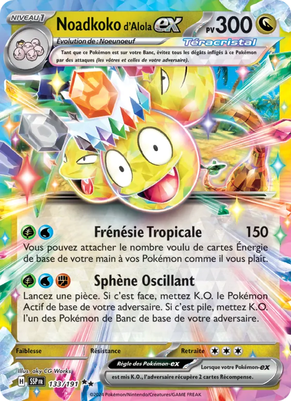 Noadkoko d'Alola-ex (Surging Sparks #133/191)