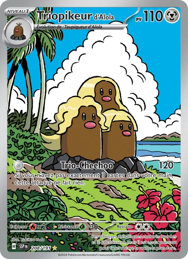 Triopikeur d'Alola (Étincelles Déferlantes #208/191)