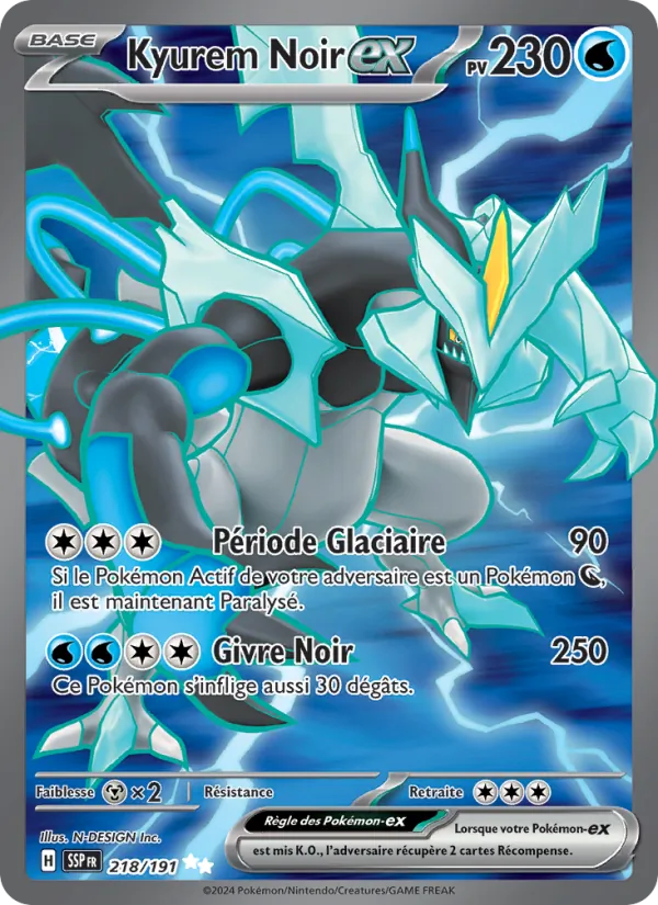 Kyurem Noir-ex (Étincelles Déferlantes #218/191)