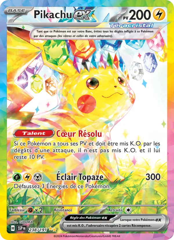Pikachu-ex (Étincelles Déferlantes #238/191)