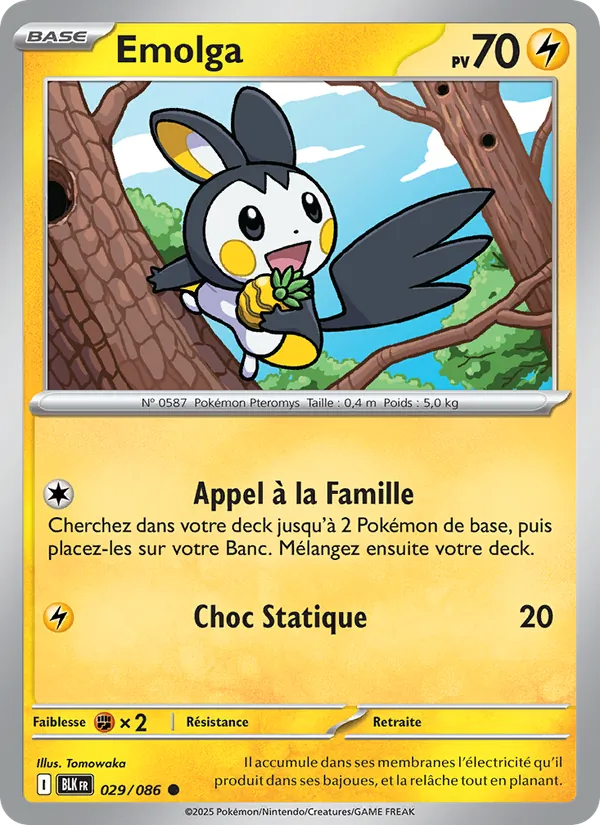 Emolga (Foudre Noire #029/86)