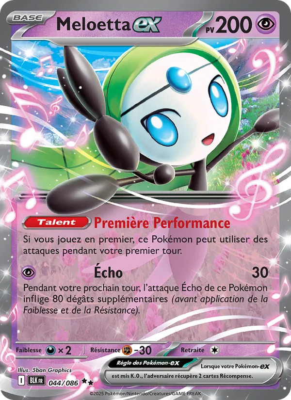 Meloetta-ex (Foudre Noire #044/86)