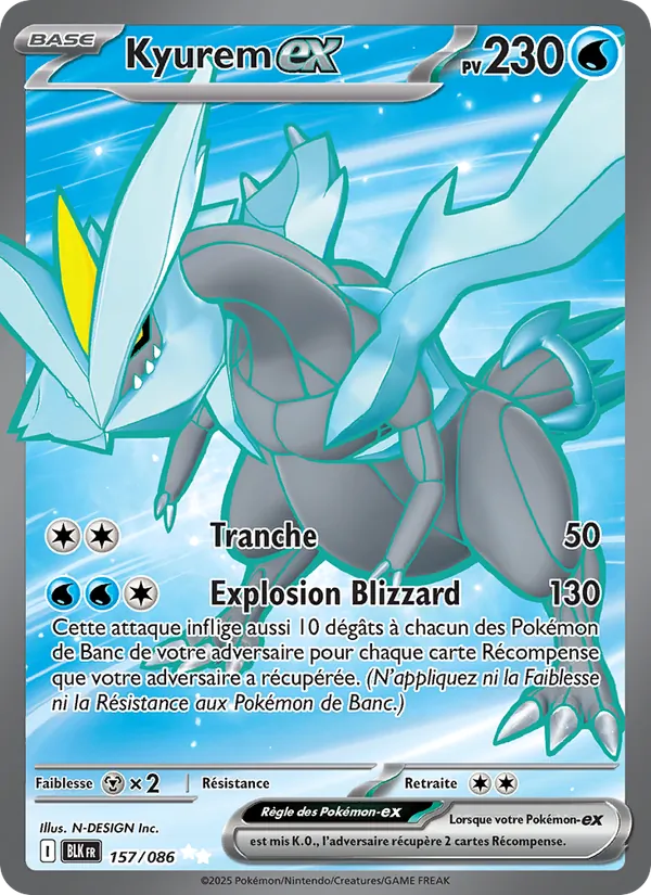 Kyurem-ex (Black Bolt #157/86)