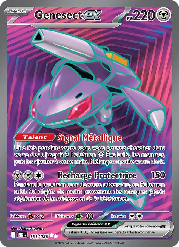 Genesect-ex (Foudre Noire #161/86)