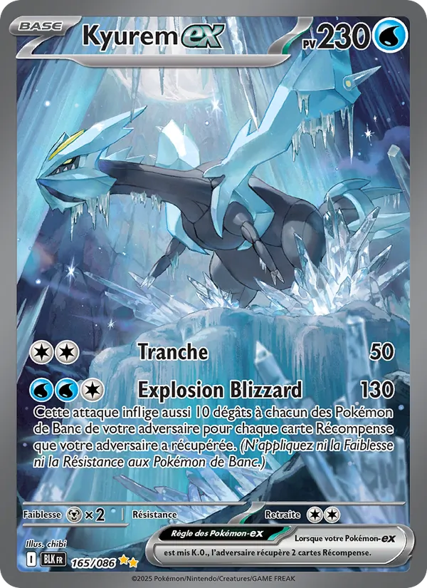 Kyurem-ex (Foudre Noire #165/86)