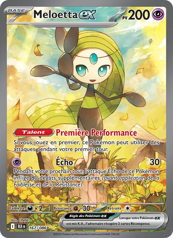 Meloetta-ex (Foudre Noire #167/86)