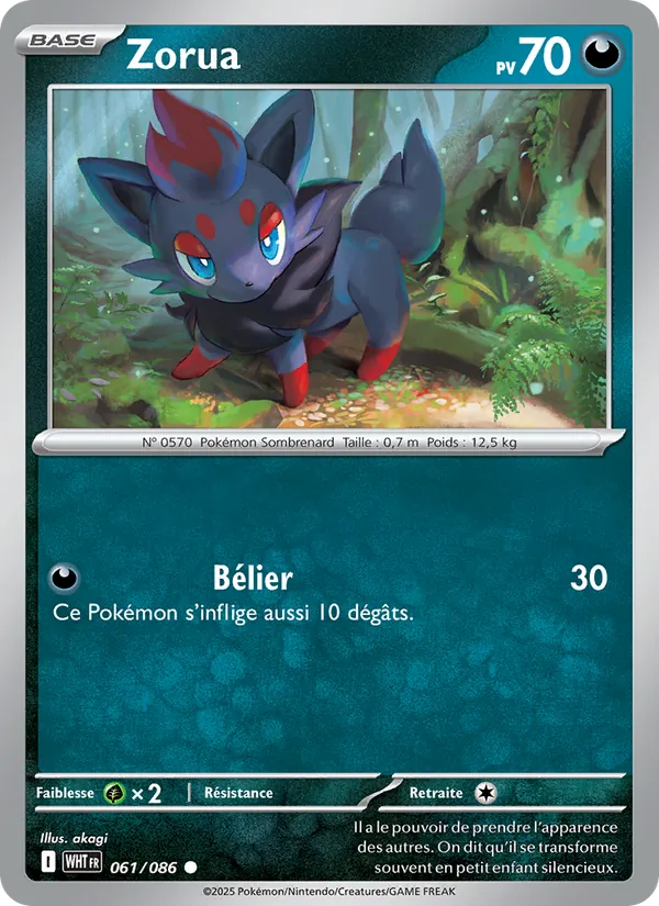 Zorua (Flamme Blanche #061/86)