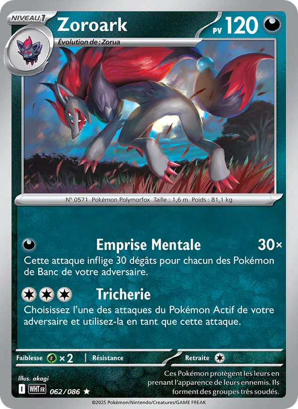 Zoroark (Flamme Blanche #062/86)