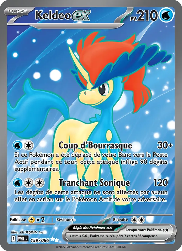 Keldeo-ex (Flamme Blanche #159/86)
