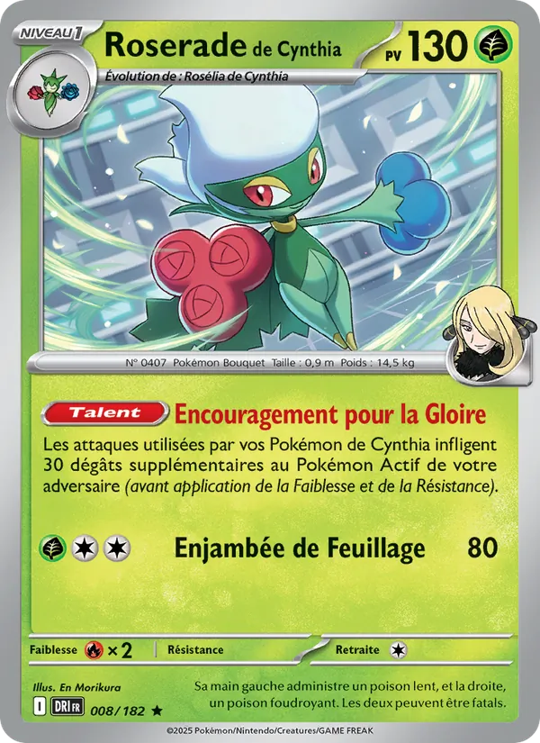 Roserade de Cynthia (Rivalités Destinées #008/182)