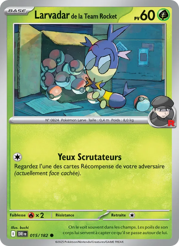 Larvadar de la Team Rocket (Rivalités Destinées #015/182)
