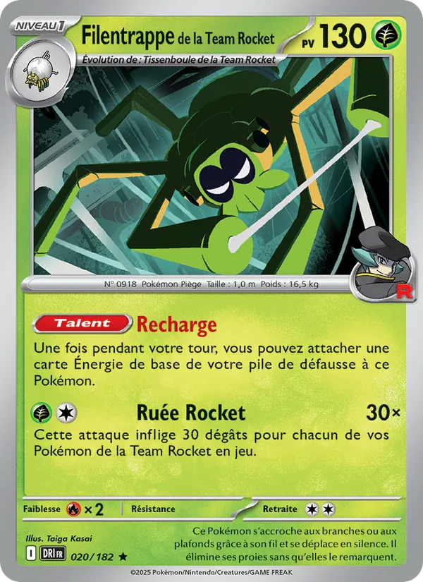 Filentrappe de la Team Rocket (Rivalités Destinées #020/182)