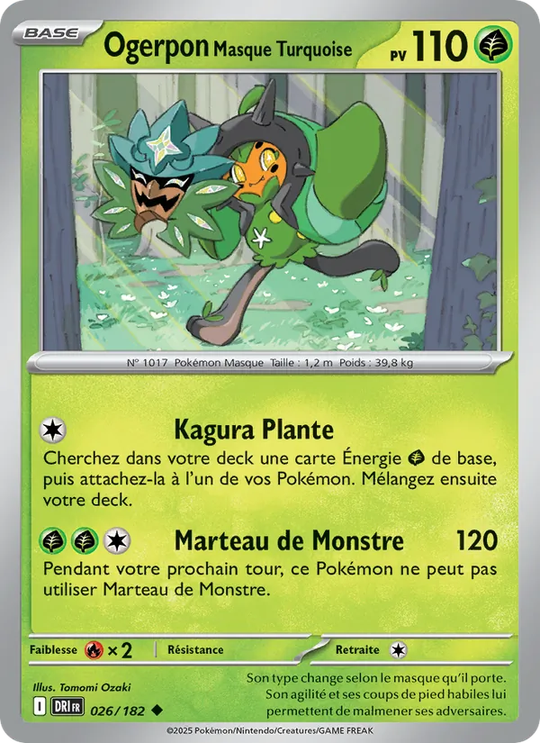 Ogerpon Masque Turquoise (Rivalités Destinées #026/182)