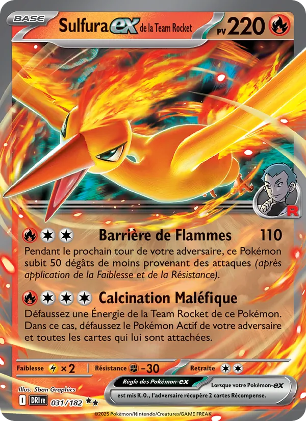 Sulfura-ex de la Team Rocket (Rivalités Destinées #031/182)